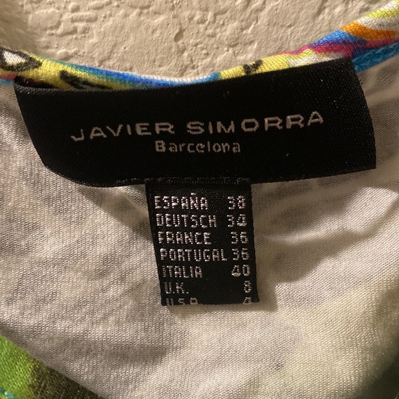Javier simorra Barcelona size 4 women’s tank paisley , floral - Picture 4 of 8